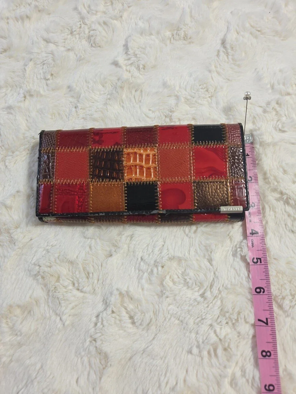 TeManli - Vintage Genuine Leather Patchwork Wallet